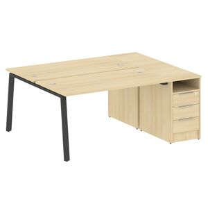 Рабочая станция на А-образном м/к с опорной тумбой