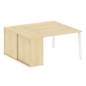 Рабочая станция на А-образном м/к с опорным шкафом-купе