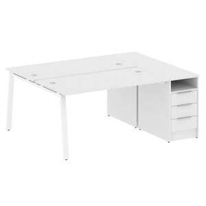 Рабочая станция на А-образном м/к с опорной тумбой