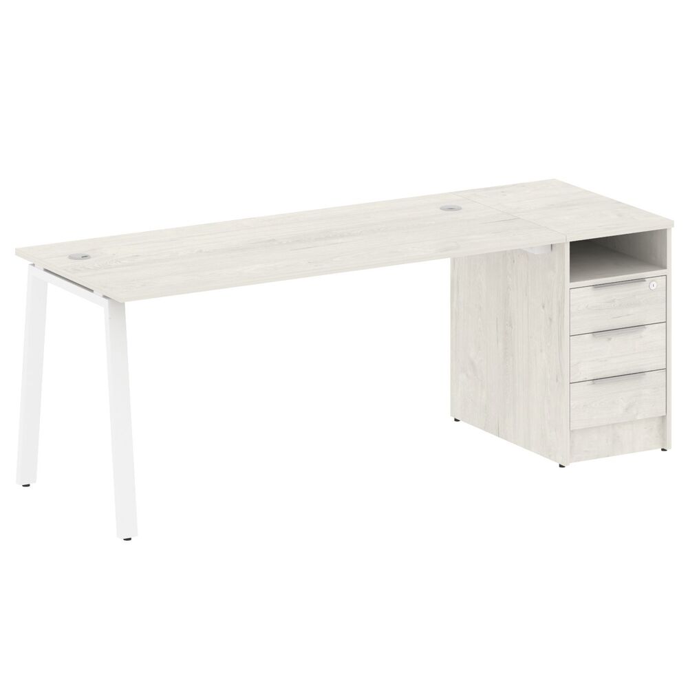 Рабочая станция на А-образном м/к с опорной тумбой