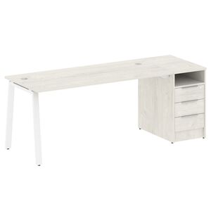 Рабочая станция на А-образном м/к с опорной тумбой