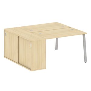 Рабочая станция на А-образном м/к с опорным шкафом-купе