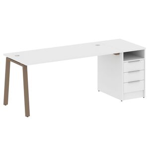 Рабочая станция на А-образном м/к с опорной тумбой