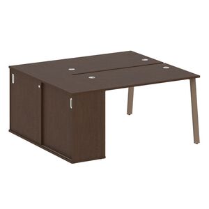 Рабочая станция на А-образном м/к с опорным шкафом-купе