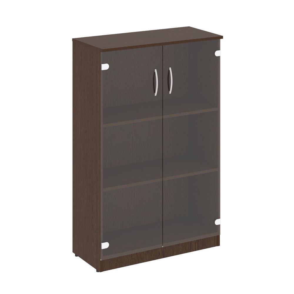 Шкаф средний широкий (2 средние двери стекло)