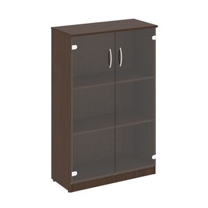 Шкаф средний широкий (2 средние двери стекло)