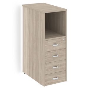 Onix Тумба с подсветкой 4 ящика завершающая, левая