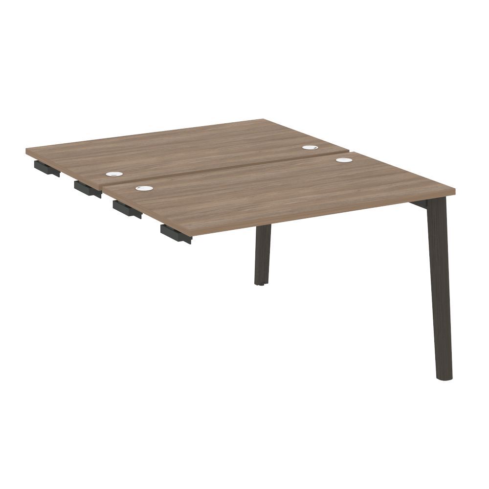 Стол-приставка двойной к опорным элементам (опоры - массив дерева)