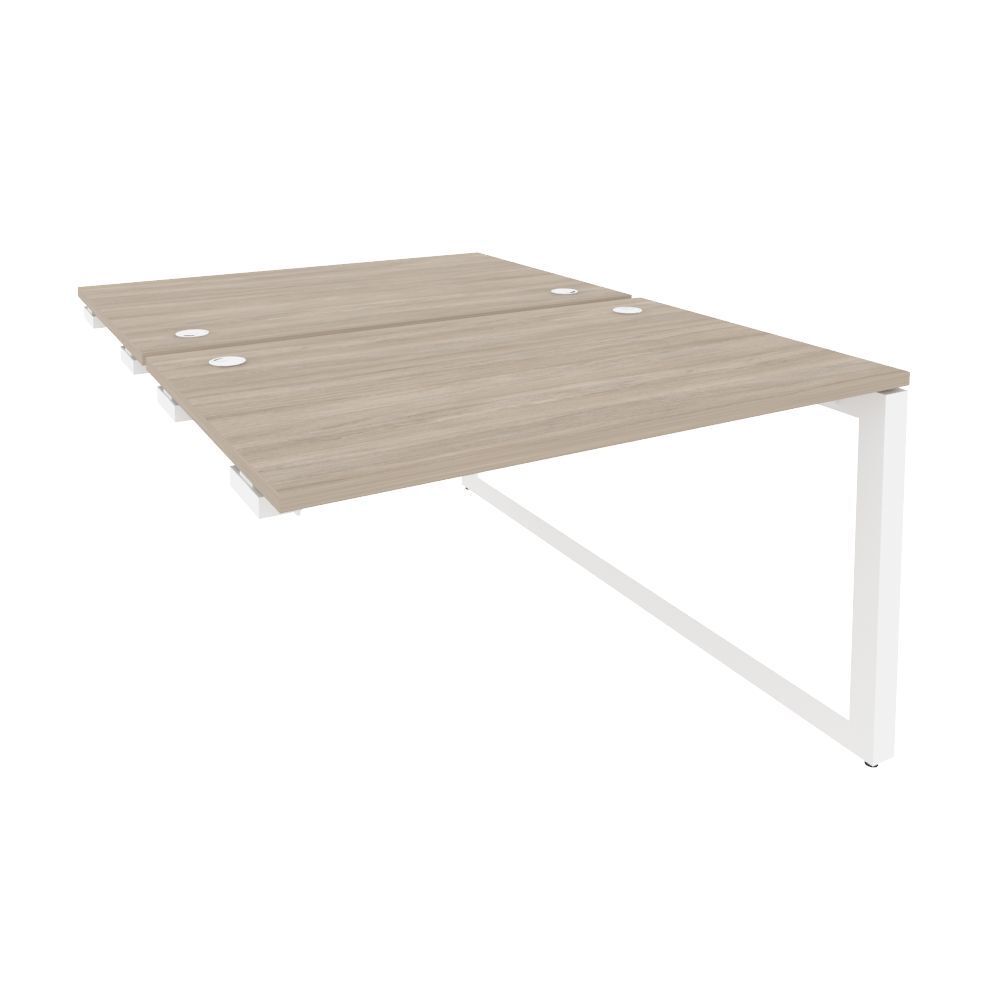 Стол-приставка двойной на О-образном м/к к опорным элементам