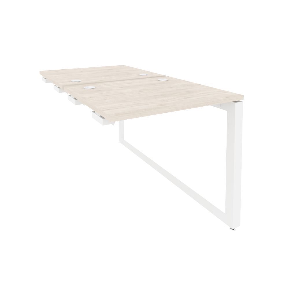 Стол-приставка двойной на О-образном м/к к опорным элементам