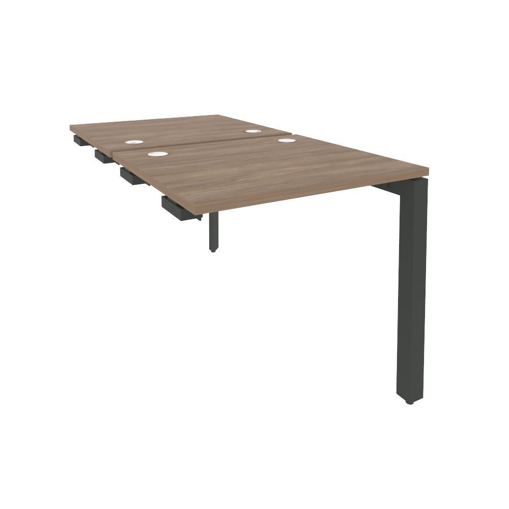 Стол-приставка двойной на П-образном м/к к опорным элем.