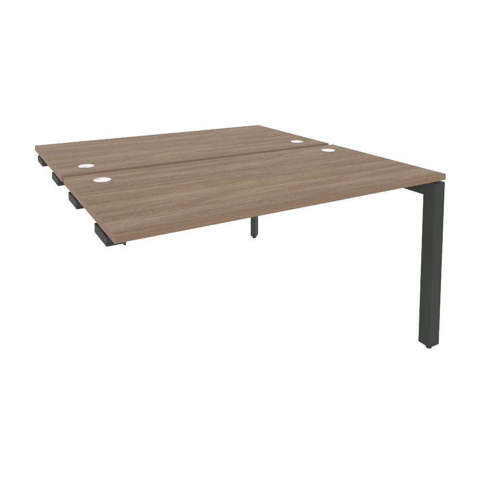 Стол-приставка двойной на П-образном м/к к опорным элем.