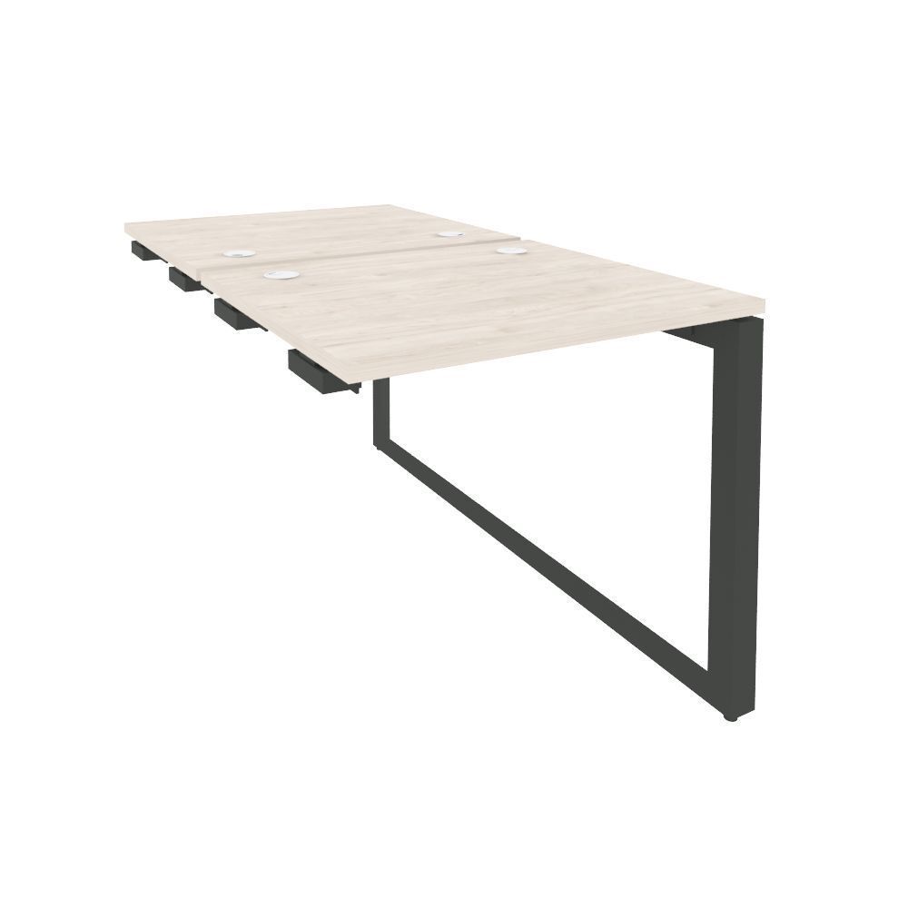 Стол-приставка двойной на О-образном м/к к опорным элементам