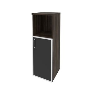 Шкаф средний узкий правый (стекло черное)