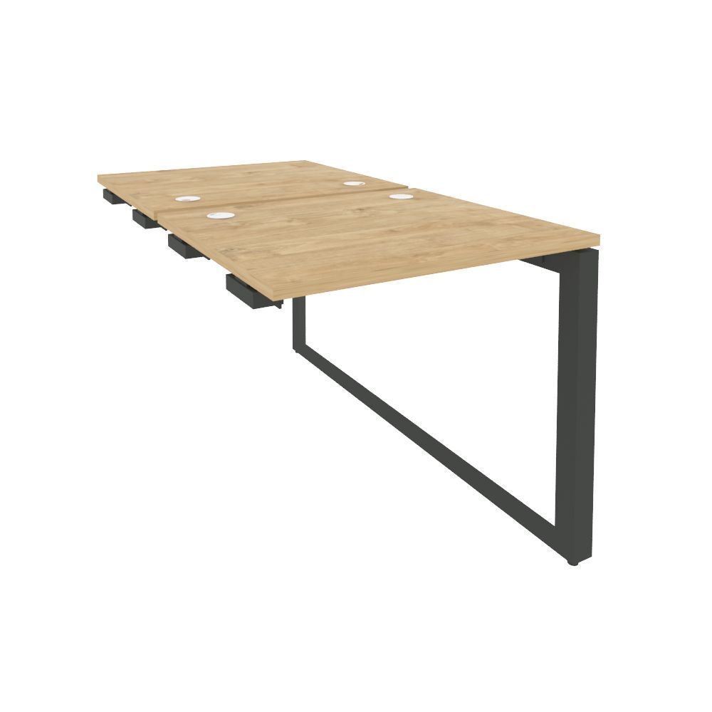 Стол-приставка двойной на О-образном м/к к опорным элементам