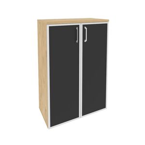 Шкаф высокий широкий (стекло черное)