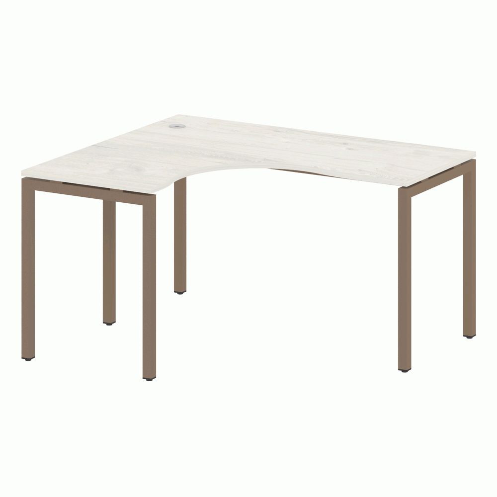 Стол криволинейный левый на П-образном м/к