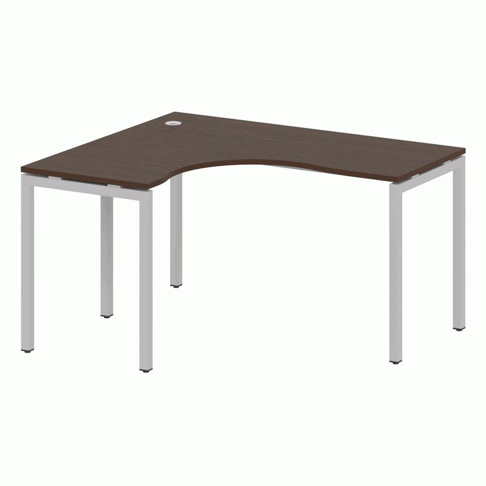 Стол криволинейный левый на П-образном м/к