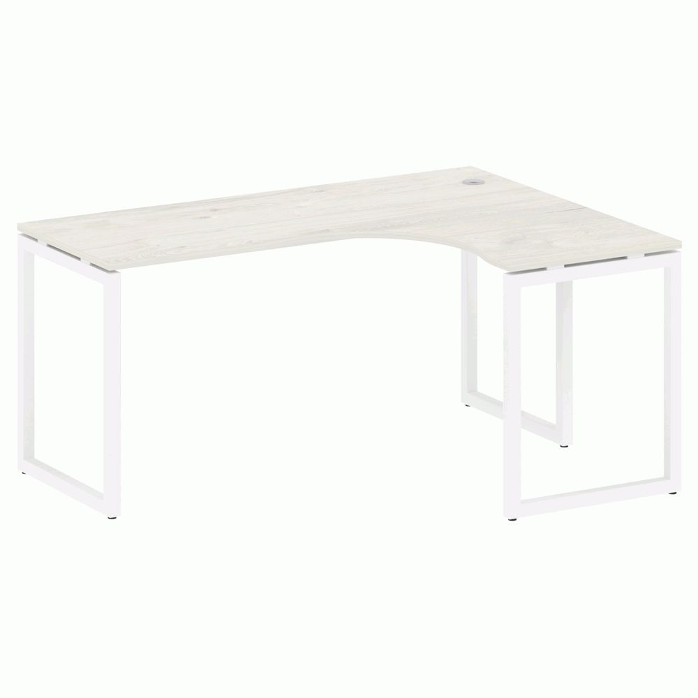 Стол криволинейный правый на О-образном м/к