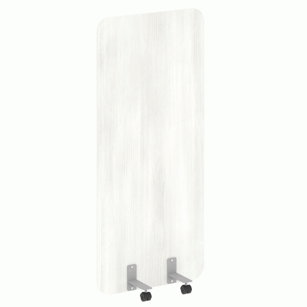 Перегородка на металлических опорах, на роликах