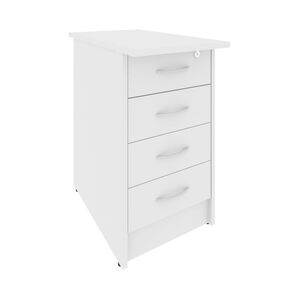 Тумба приставная с фолдингом (4 ящика, с замком)