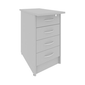 Тумба приставная с фолдингом (4 ящика, с замком)