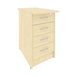 Тумба приставная с фолдингом (4 ящика, с замком)