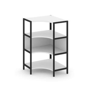 Односекционный угловой стеллаж трехярусный