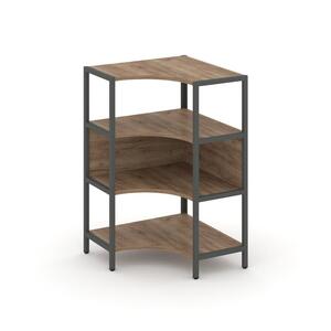 Односекционный угловой стеллаж трехярусный