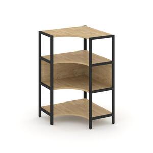 Односекционный угловой стеллаж трехярусный