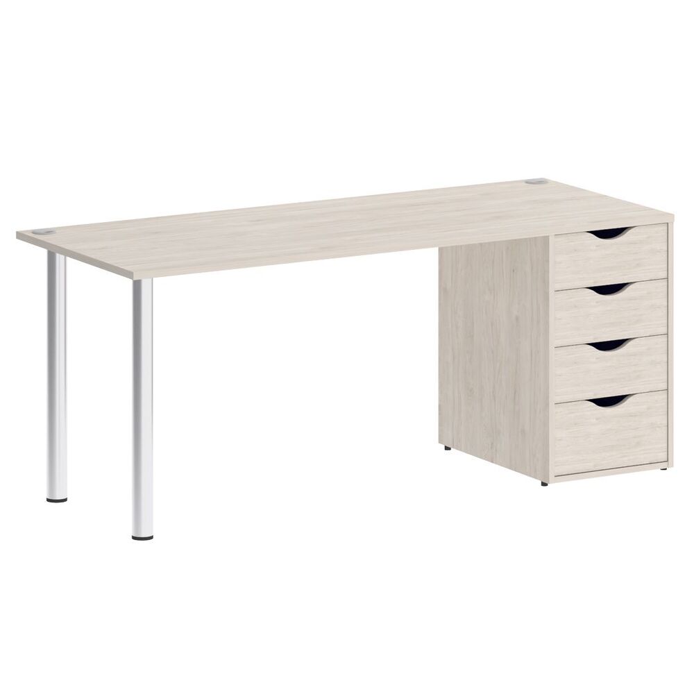 Стол письменный (опоры хром)