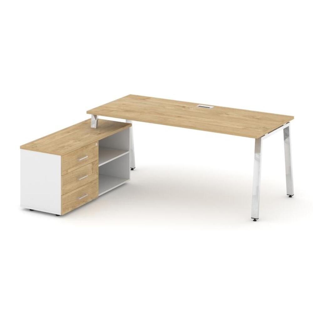 Style Project Direct Lux Стол письменный с греденцией левой