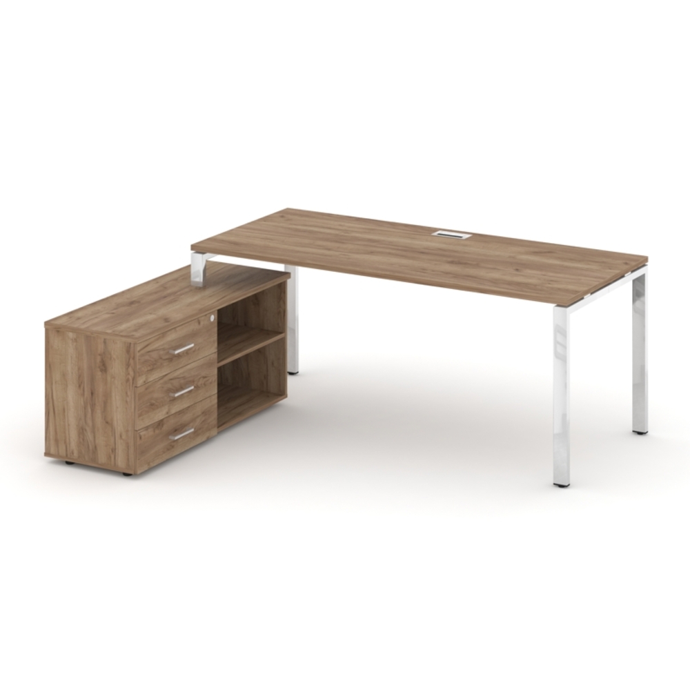 Style Project Direct Lux Стол письменный с греденцией левой