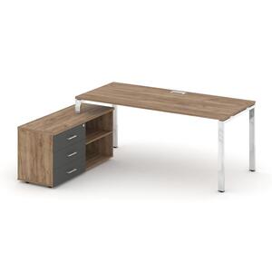 Style Project Direct Lux Стол письменный с греденцией левой