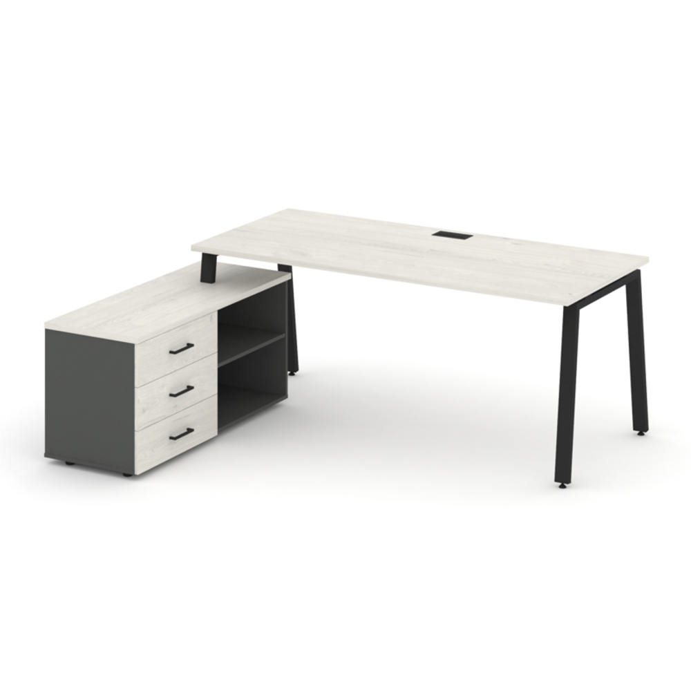 Style Project Direct Стол письменный с греденцией левой