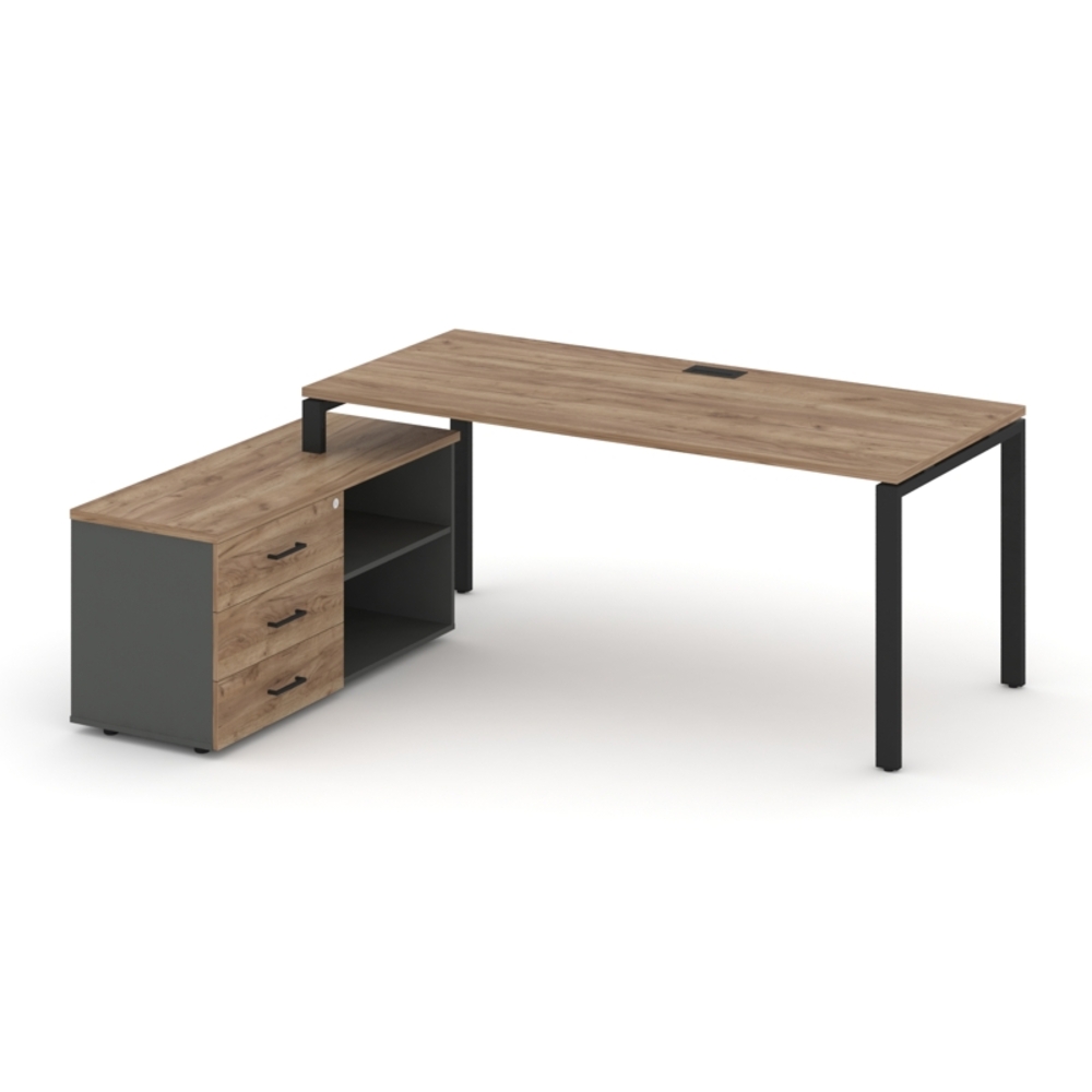 Style Project Direct Стол письменный с греденцией левой