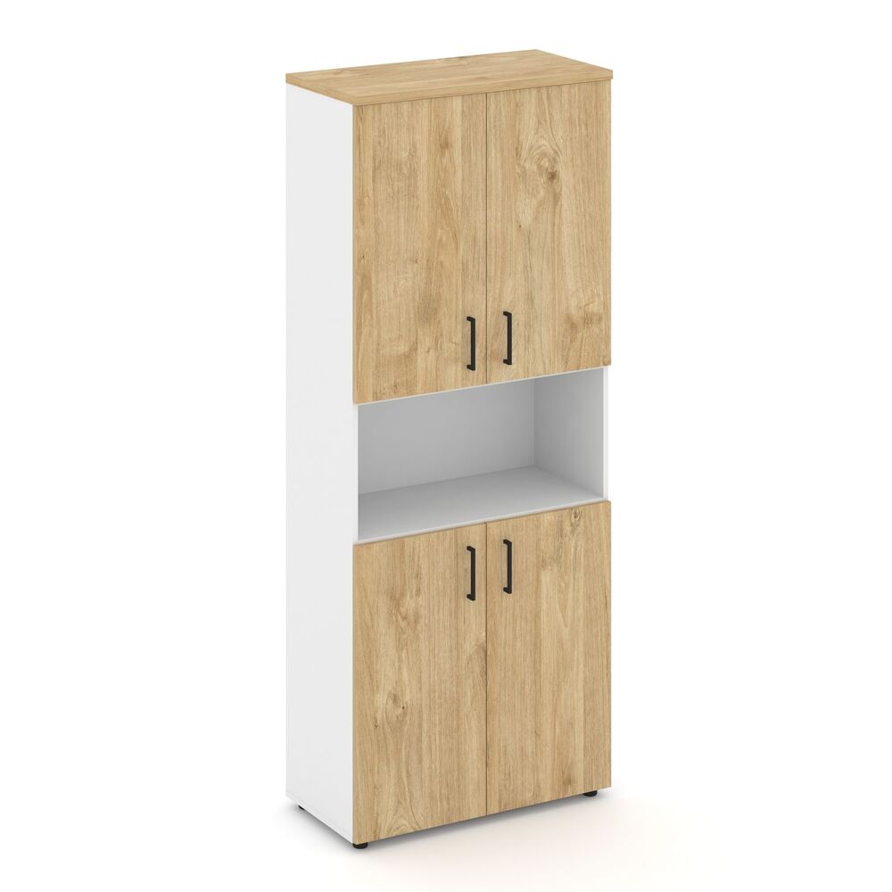 Шкаф высокий широкий (4 низких фасада ЛДСП)