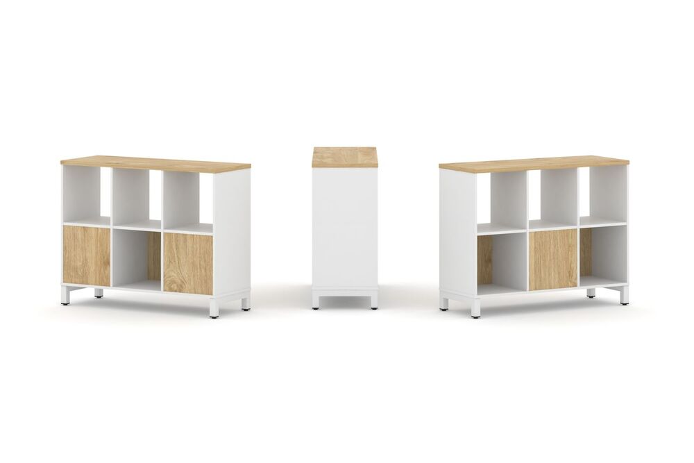 Набор стеллажа двухстороннего, 2 яруса