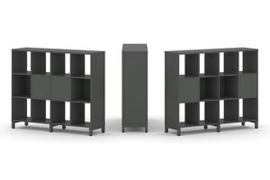 Набор стеллажа двухстороннего, 3 яруса