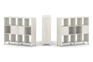 Набор стеллажа двухстороннего, 3 яруса