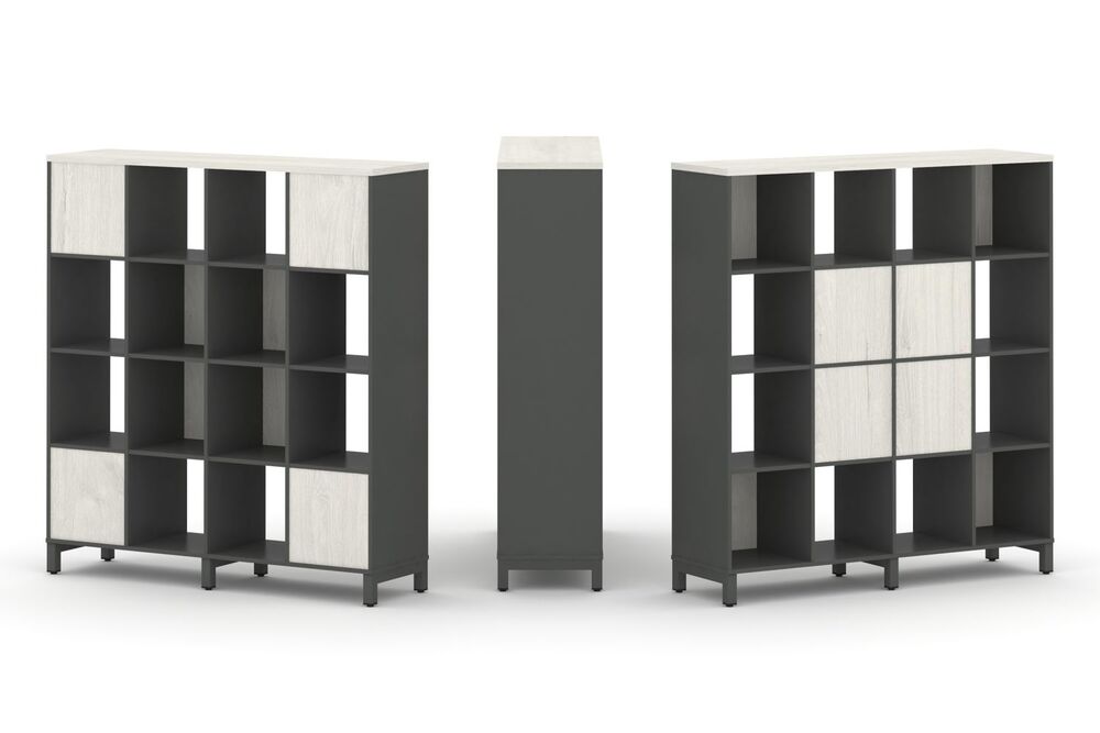 Набор стеллажа двухстороннего, 4 яруса