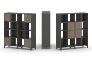 Набор стеллажа двухстороннего, 4 яруса