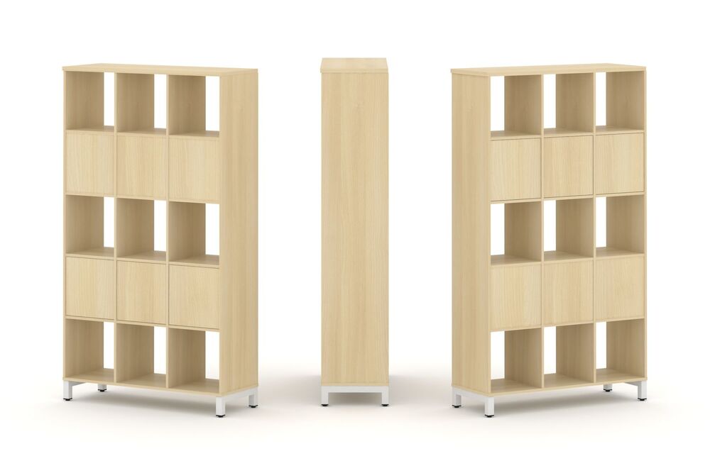 Набор стеллажа двухстороннего, 5 ярусов