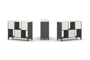 Набор стеллажа одностороннего, 2 яруса