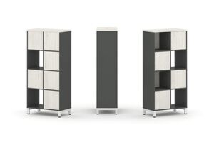 Набор стеллажа одностороннего, 4 яруса