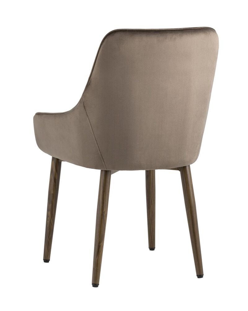 Стул Диана велюр коричневый 4 шт