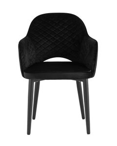 Стул Венера диамант велюр черный 2 шт