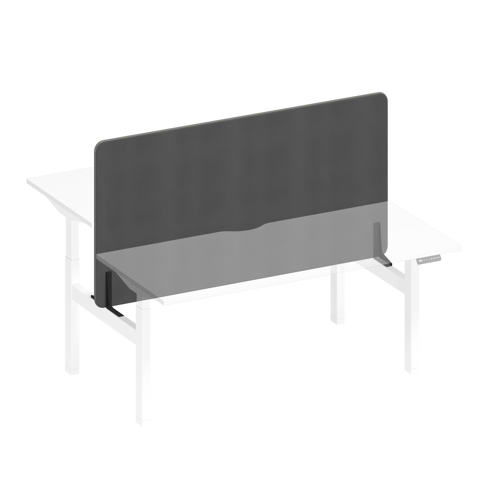 Экран настольный фронтальный тканевый с кабель-каналом