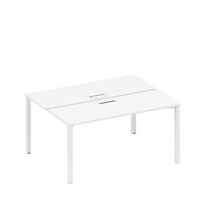 Рабочая станция на металлокаркасе, столешницы с заглушкой (2*160)