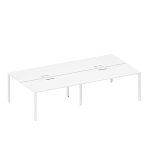 Рабочая станция на металлокаркасе, столешницы с заглушкой (4*160)